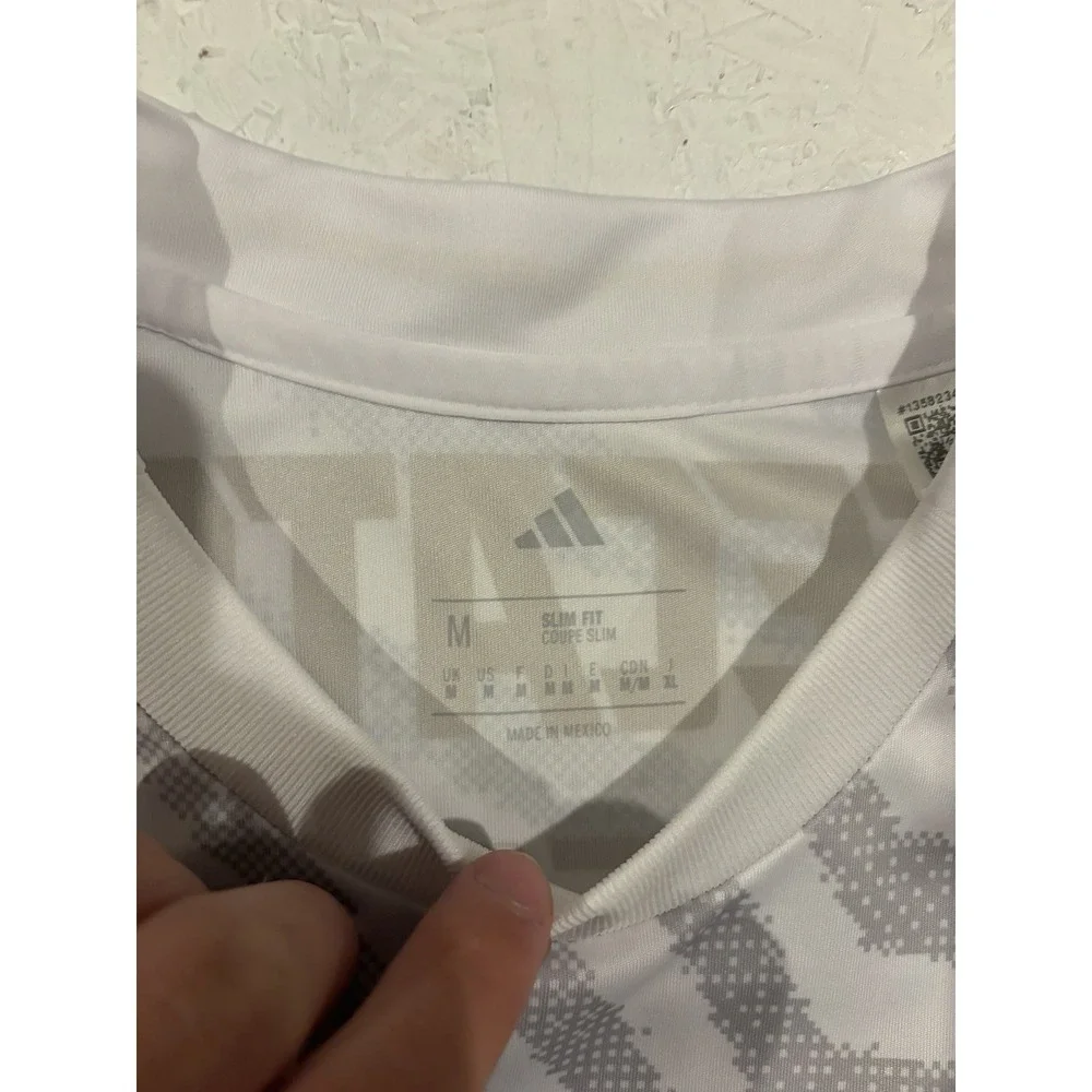 Adidas Tigres UANL Third Jersey White Gold 195 Men's Size M Slim IV6100